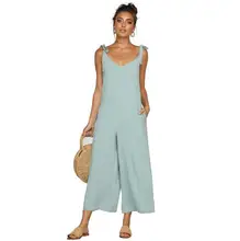 Harem Romper One-piece Jumpsuits Overalls Womens One-piece Playsuits Spaghetti Strap Sexy Deep V-Neck Plus Big Oversize CL133
