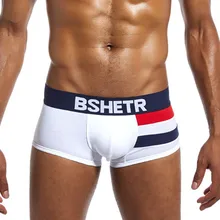 Дышащие боксеры Cueca masculina homme, хлопковое Мужское нижнее белье, боксеры с u-образной выпуклой сумкой, сексуальные мужские трусы, мужские боксеры, трусы для геев