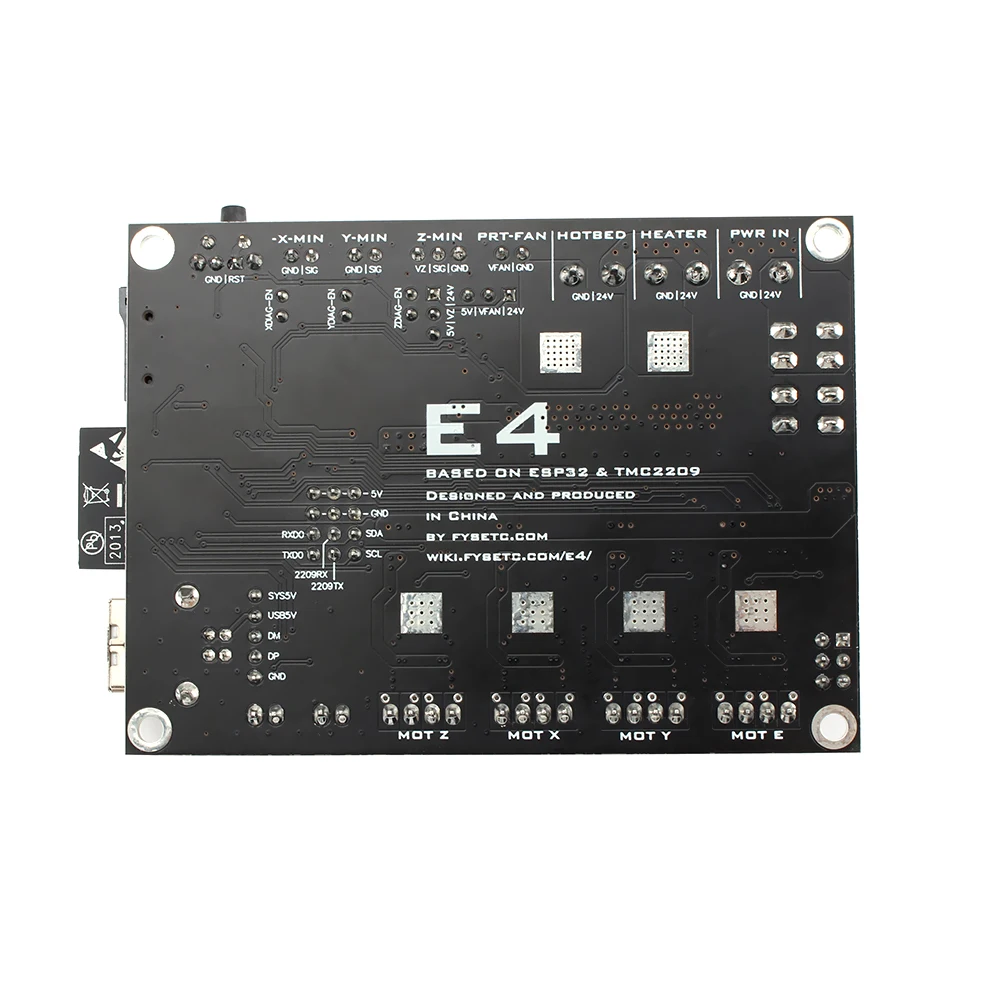 Placa de Controle Mínima da Impressora Embutido e Bluetooth 3d da Placa de Fysetc e4 com Base Esp32 de Espressif Microcontrolador Wi-fi no - Imagem 3