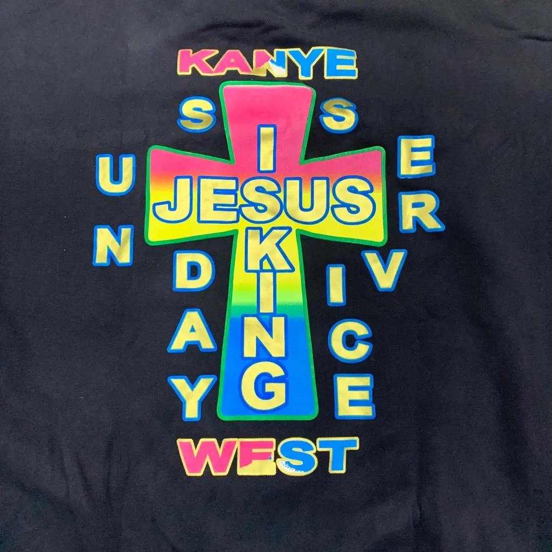 Jesus Is King Sunday service Толстовка для мужчин и женщин Ограниченная серия с принтом Креста толстовки Kanye West Jesus Is King пуловер