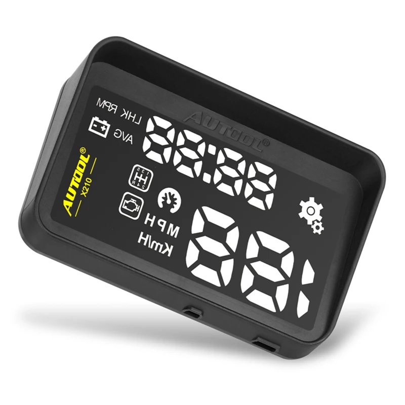 X210 Авто HUD Автомобильный дисплей расход топлива проекция автомобиля Автомобильный OBD2 Спидометр NR