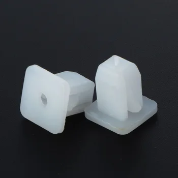 

100PCS 8mm White Square Auto Fasteners Auto Bumper Fastener Rivet Retainer Push Engine Cover Fender Car Door Trim Panel Clips
