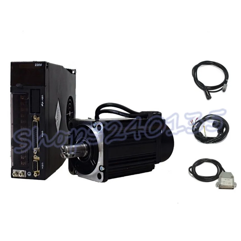 

750W 90ST-M02430 Servo Motor Drive Kits NEMA32 220V 2.4Nm 3000r/min Modbus RS485/RS232 Replace Panasonic Fuji Delta for CNC
