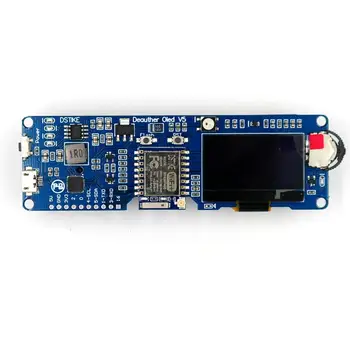 

DSTIKE WiFi Deauther OLED V5 ESP8266 Development Board for 18650 Battery Polarity Protection wiht Case Antenna 4MB I1-003