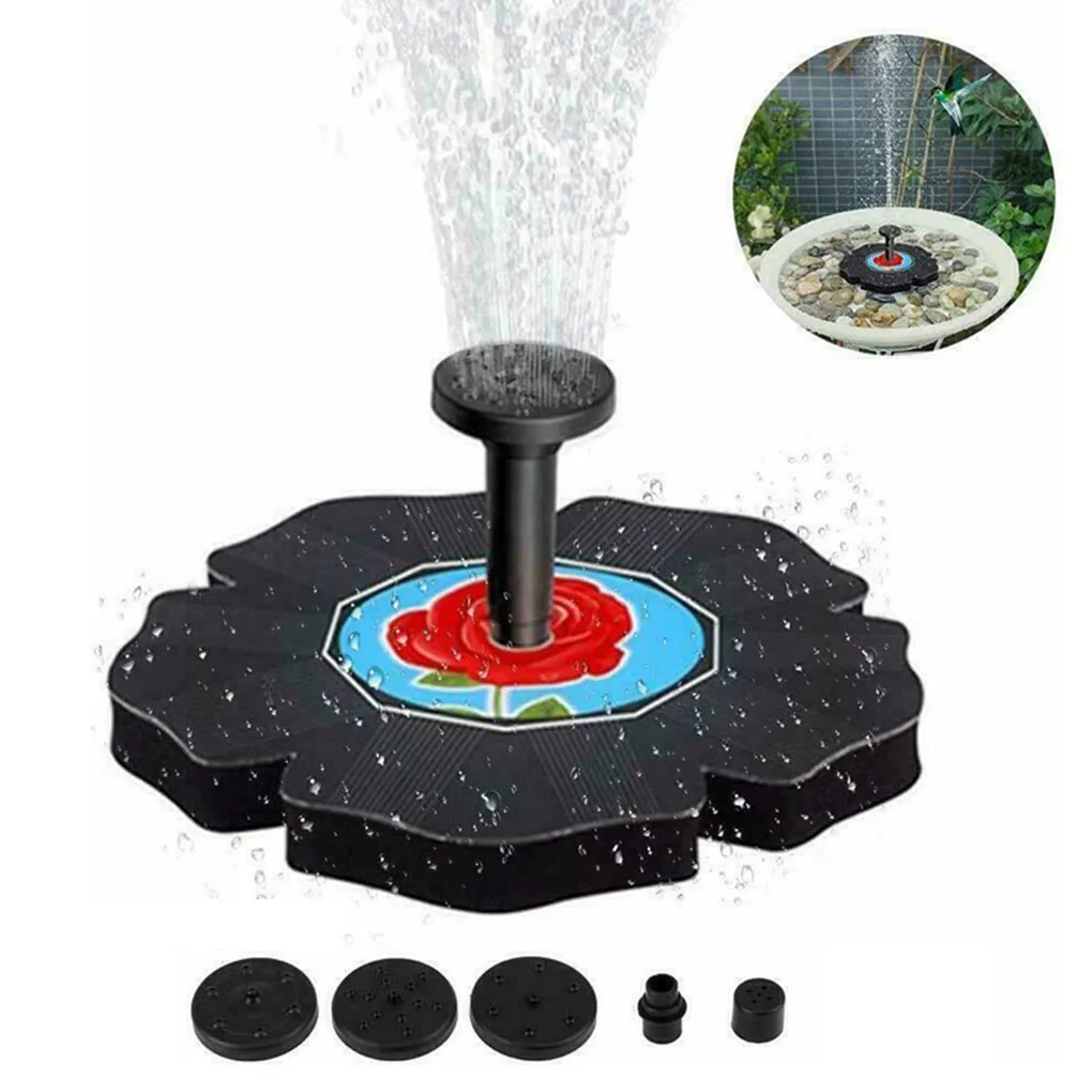 Solar Powered Water Fountain Garden Patio Decorative Pond Pool Birdbath Pump | Дом и сад