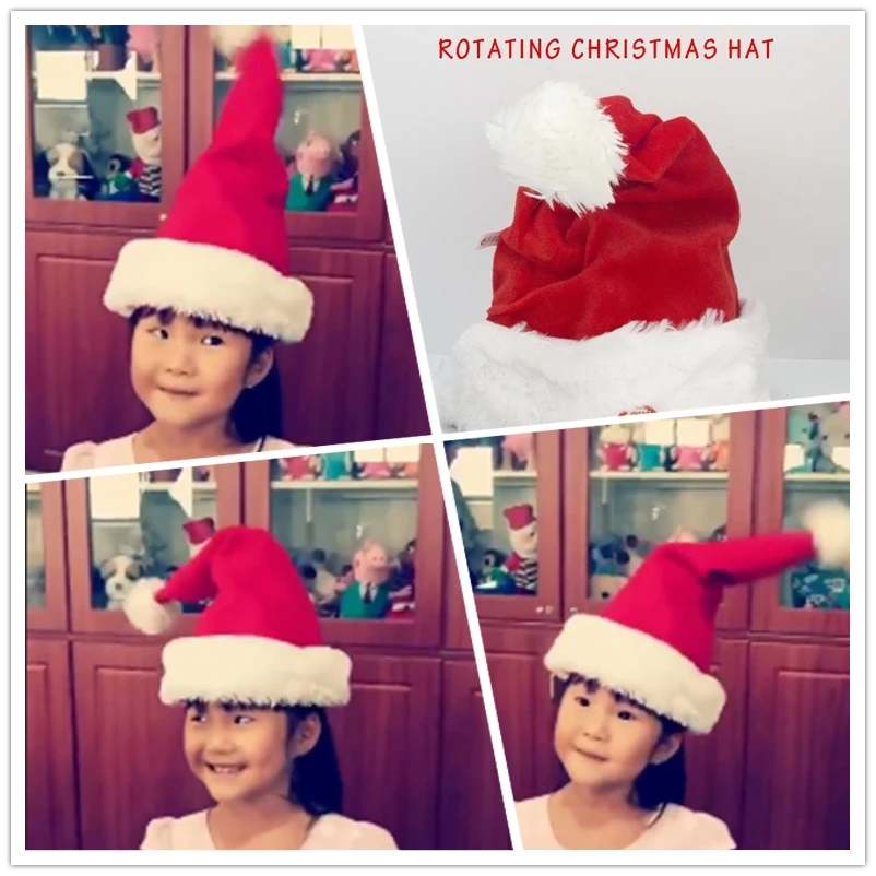 

Christmas Decor Naughty Hat Swing Navidad Sing Music Dancing Christmas Hat Magic Plush Santa Hat Funny Christmas Hat Kids Toys