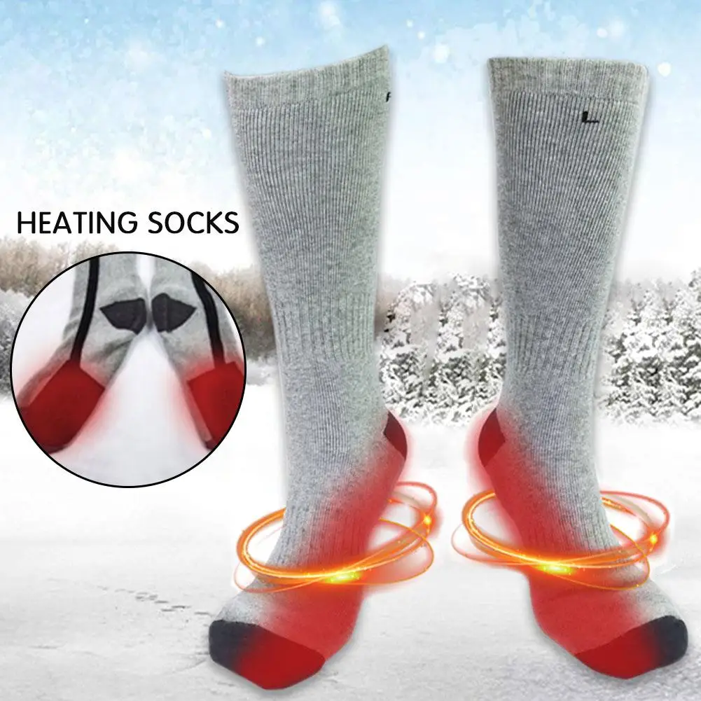 Chaussette de ski,Chaussettes chauffantes électriques pour hommes et — free download