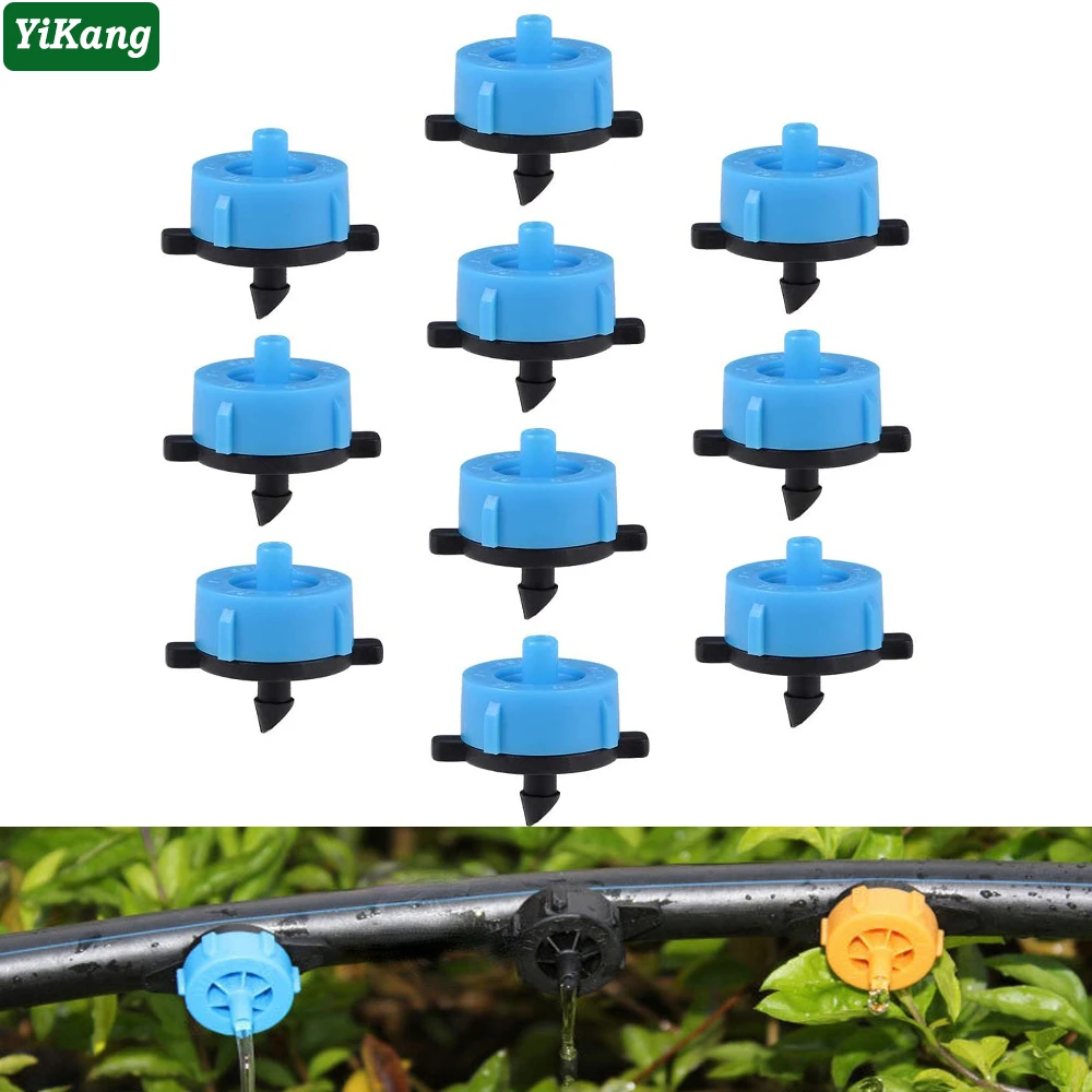 200-20pcs 2L/4L/8L/H Pressure Compensated Dripper Auto Micro Irrigation Watering System Fitting Irrigation Drop Drip Nozzle