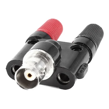 

BNC Female Jack to 2 x 4mm Banana Female Socket Binding Post Adapter