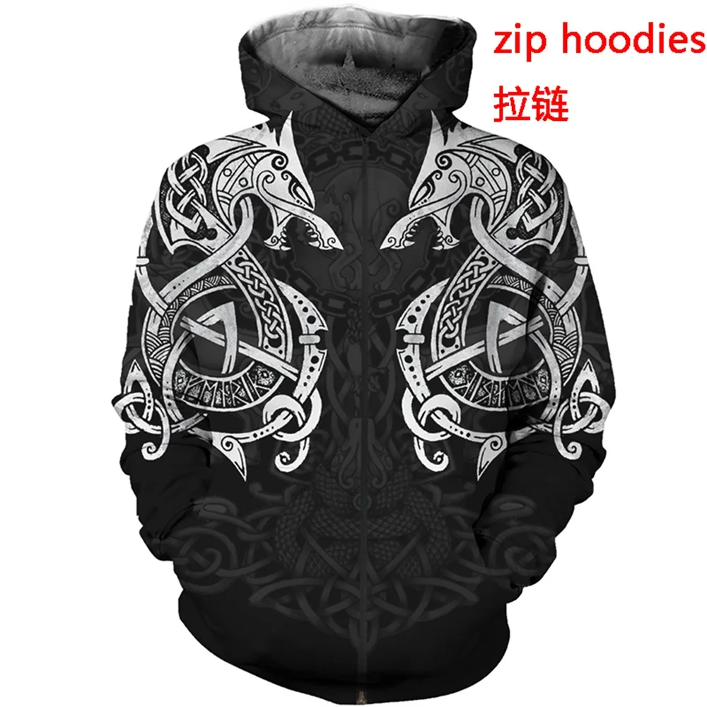 PLstar Cosmos Viking Warrior Tattoo fishing новый модный спортивный костюм Повседневная Толстовка с