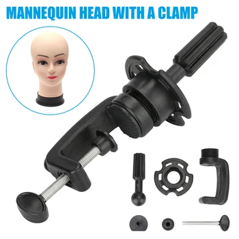 

High Quality Wig Making Display Head Mold Hat Display Glasses Display Head Stainless Steel Three-legged Bracket