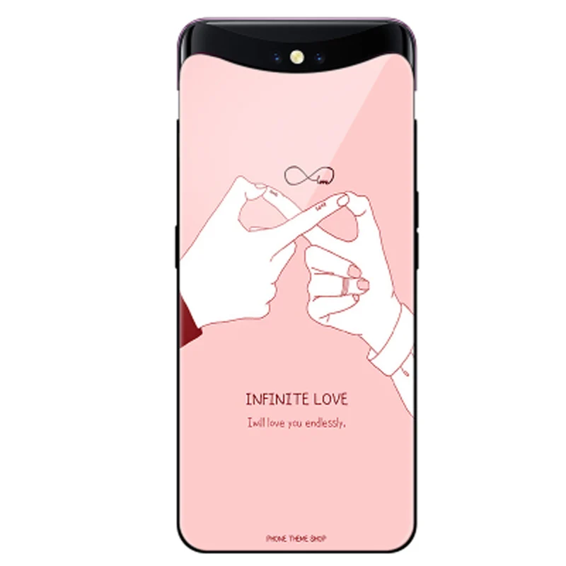 Для OPPO FIND X case FINDX Силиконовый ТПУ Рамка+ закаленное стекло Жесткий чехол для OPPO Find X Стеклянные чехлы для телефонов