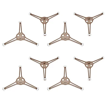 

8 Pieces Microwave Turntable Ring Triple Arm Glass Play Tray Support Roller Guide Stand Holder