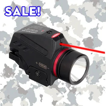 

Magorui Tactical 150 Lumens LED Flashlight and Red / Green Laser Sight Combo with 20mm Picatinny Rail Mount