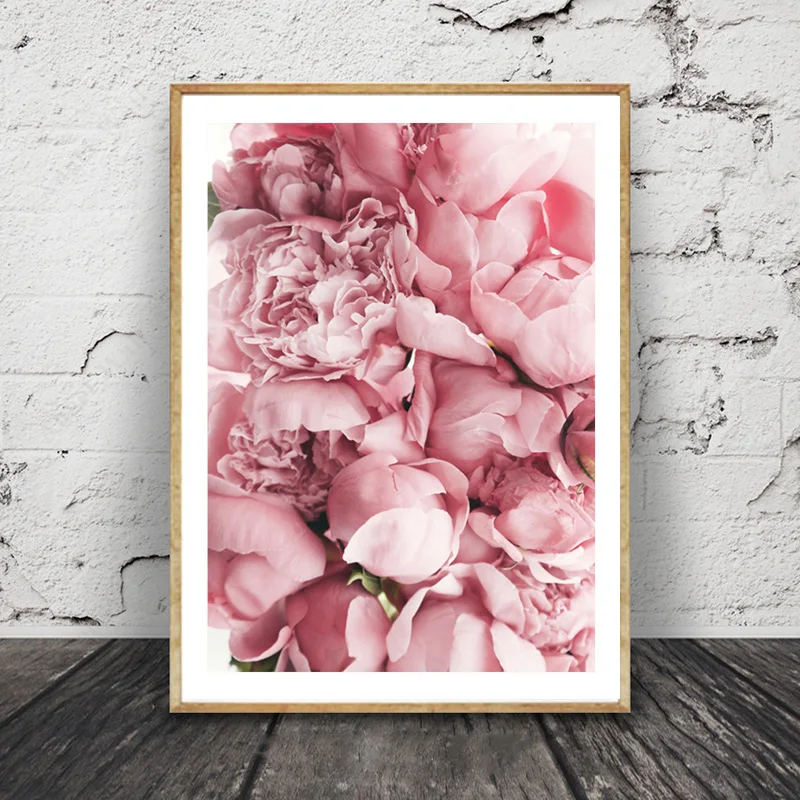 

Rose Flower Pink Poster Nordic Decoration Home Canvas Art Posters And Prints Canvas Prints Art Painting Mural Poster Unframed
