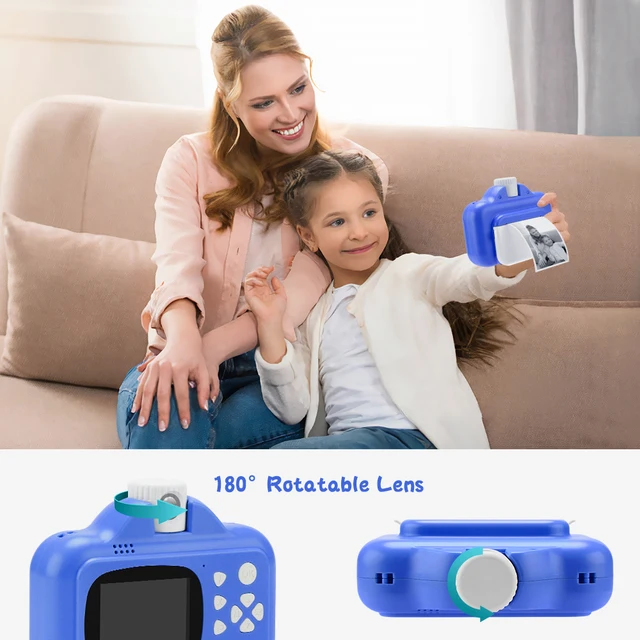 Caméras Jouets Caméra Impression Instantanée Numérique Pour Enfants Papier  Thermique WIFI Imprimante Mobile 24 Pouces 1080P Vidéo Haute Définition  230922 Du 50,82 €