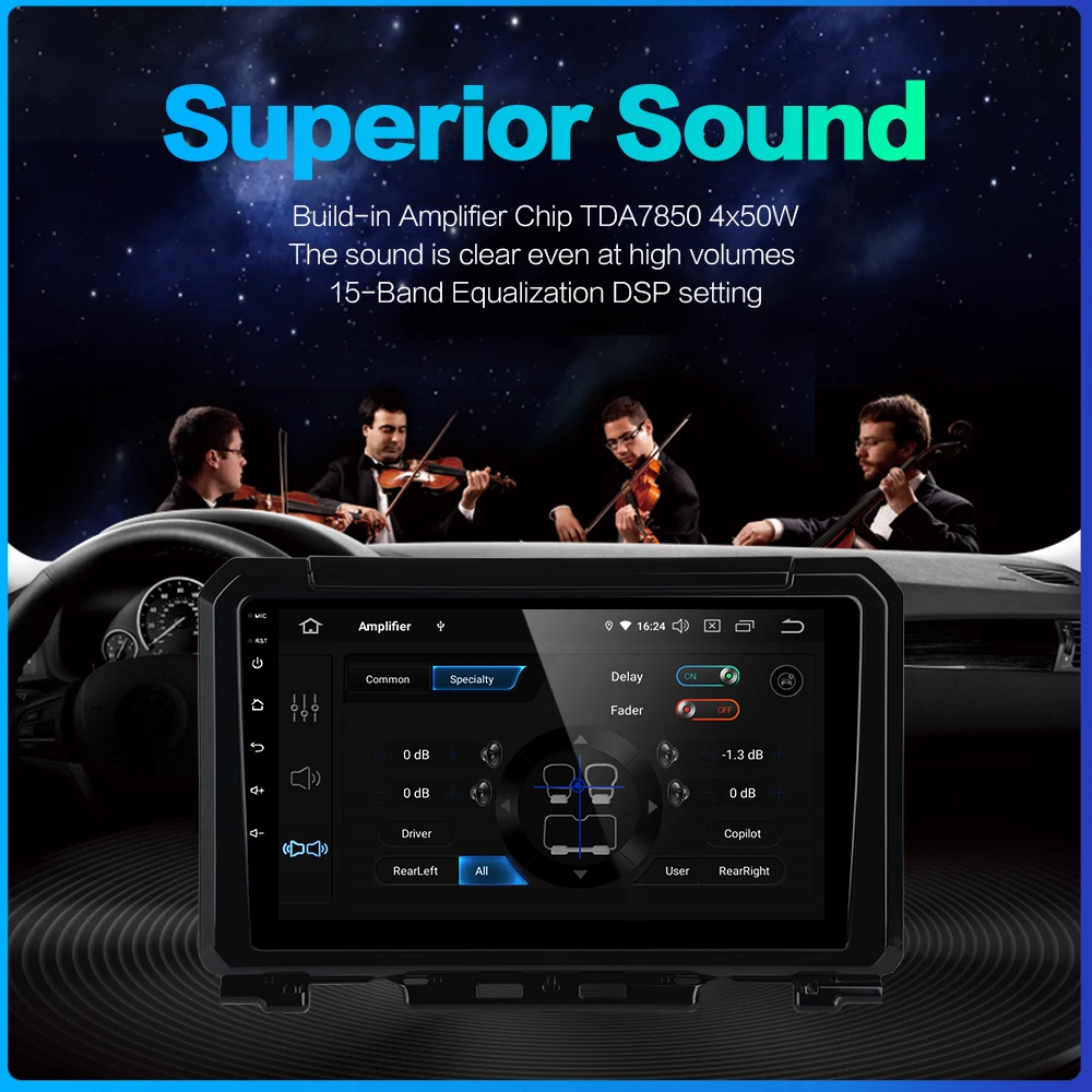 Discount Dasaita DSP 9" IPS Touch Screen Android 9.0 Car Radio for Suzuki Jimny 2019 GPS Navigator HDMI Car Stereo Multimedia System 3