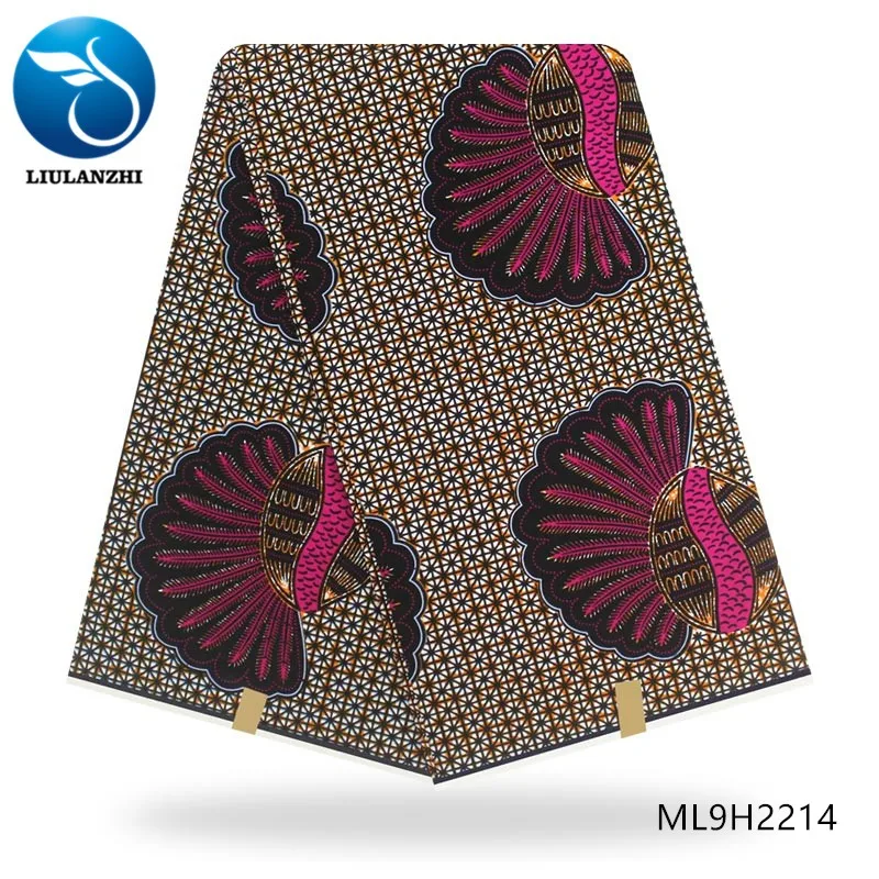 BEAUTIFICAL принты Африканский Воск 6 ярдов Высокое качество Анкара ткани tissu в нигерийском стиле для вечерние ML9H2208-25
