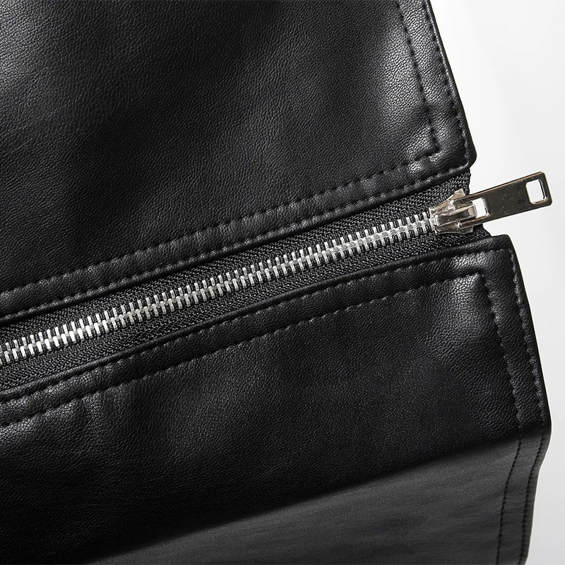 XUXI New Spring Summer Fashion Pu Leather High Waist Sashes Spliced Irregular Half-body Temperament Women Skirt FZ0047