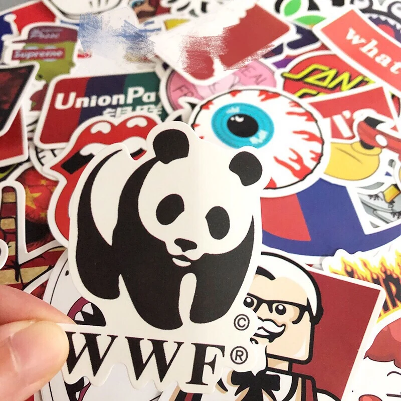 100 PCS Rock Sticker Music Retro Band Graffiti JDM Stickers Skateboard Car Snowboard to DIY Guitar Motorcycle Laptop Luggage