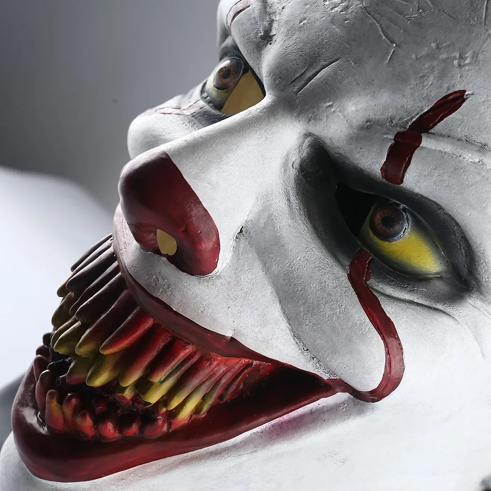Джокер маска пеннивайза Стивен Кинг это вторая часть 2 ужасов Косплей латексные маски шлем клоун Хэллоуин Вечеринка костюм реквизит