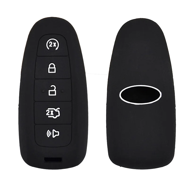 Copertura Chiave Remota In Silicone A 5 Pulsanti "Tnka Per Ford Edge Escape Expedition Explorer Focus Taurus Flex Fob Case Shell Protector