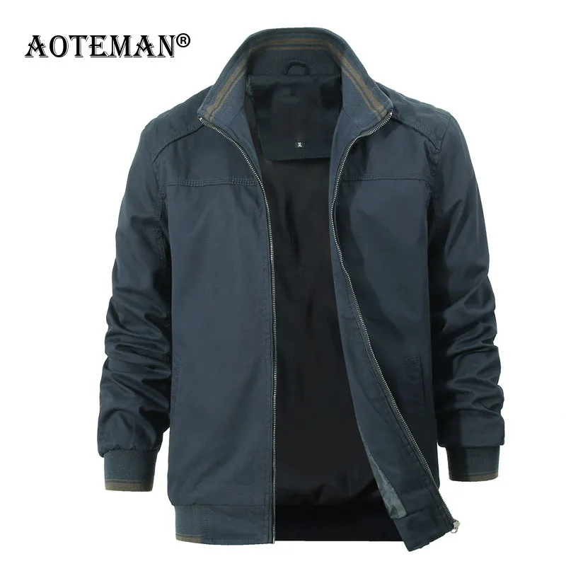 

6XL Men Bomber Jackets Business Coats Cotton Slim Fit Outwears Men's Clothing Fashion Spring Autumn Casual Male Jacket LM075
