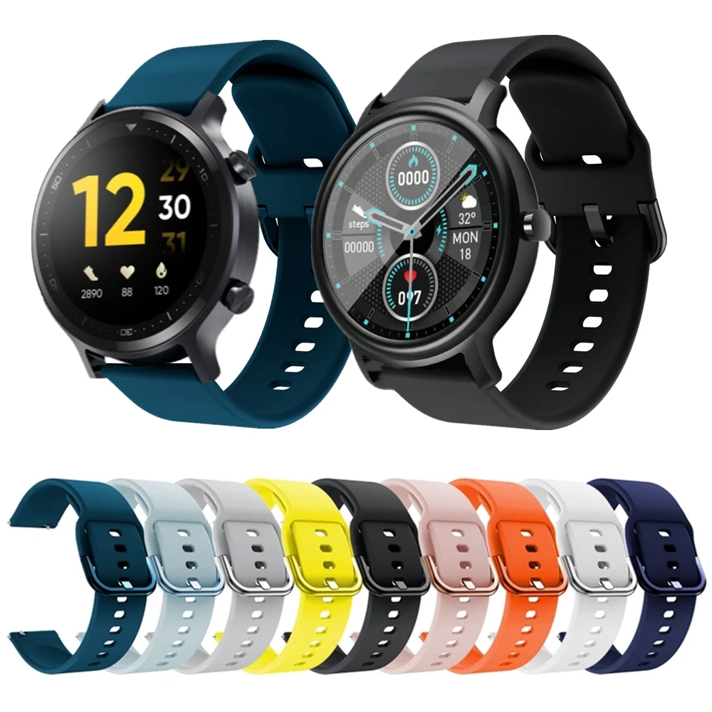 Силиконовый ремешок для смарт-часов Mibro Air ремешки аксессуары Realme Watch S Pro мягкий