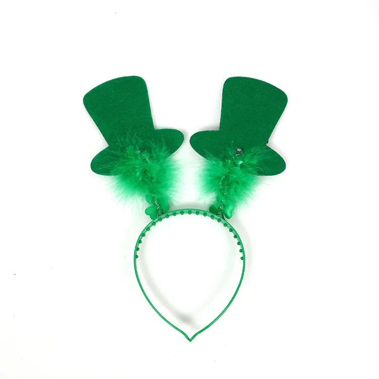 Irish Day головной убор с пряжкой ирландские вечерние headban - Цвет: Зеленый