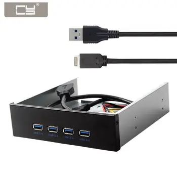 

Chenyang USB 3.1 Front Panel Header to USB 3.0 HUB 4 Ports Front Panel Motherboard Cable for 5.25" CD-ROM Bay