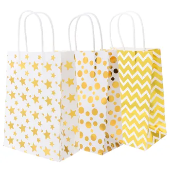 

12Pcs Wrapping Bag Paper Bag Merchandise Bags Gift Bags Packaging Bag For Gift Festival Party Store