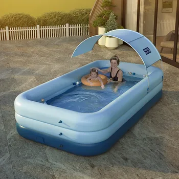 

#H40 Children's Family Inflation Pool Baby Ocean Ball Sand Pool Bath Toys Square Bathing Tub Outdoor Indoor Swimming Pool