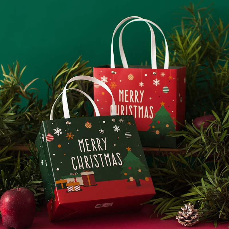 Merry Christmas Ретро Бумажные Подарочные коробочки, упаковка, украшения, новогодние принадлежности, Подарочный пакет для ювелирных изделий