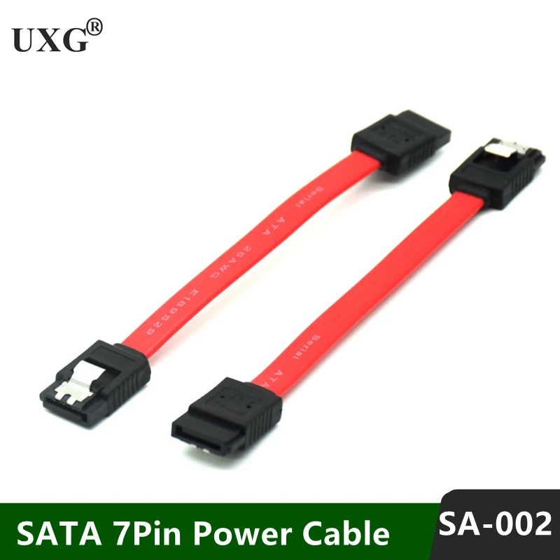

Hots sale 10cm 7Pin 7P SATA Serial ATA Female Short DATA Cable for HDD SSD Cord line 7pin sata short cable 0.1m
