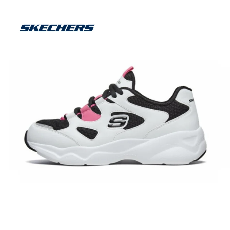 Skechers обувь для бега на платформе D'lites оригинальные женские кроссовки из натуральной кожи женская обувь инструкторов Femme 88888364-WBK