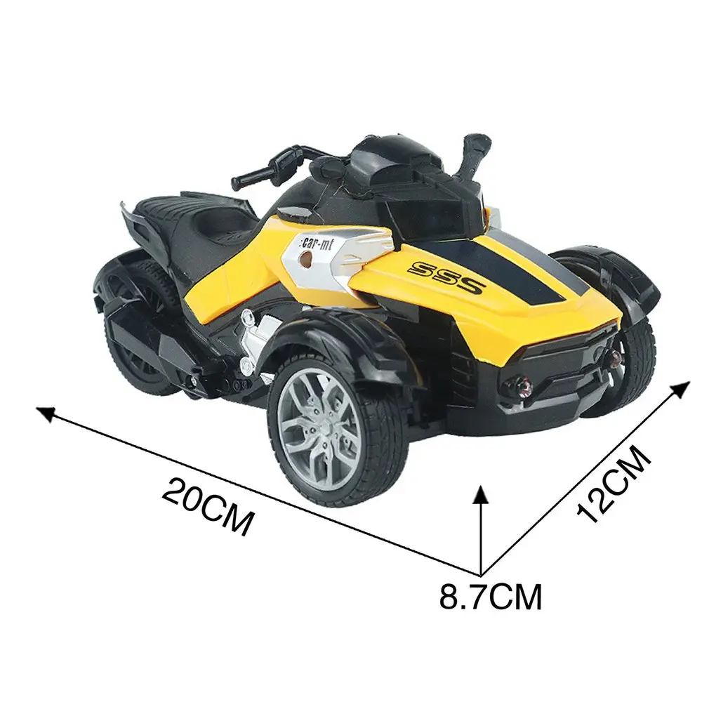 1/14 4CH инфракрасный пульт дистанционного управления RC автомобиль высокоскоростной гоночный 3 колесный ATV готовый к запуску мотоцикл трехколесный автомобиль игрушка