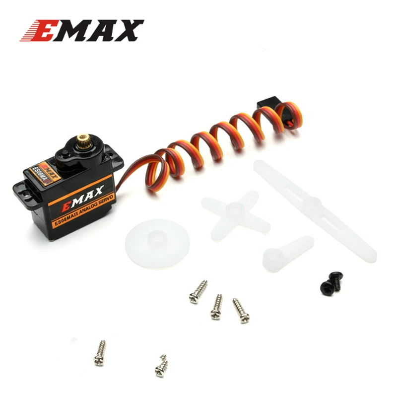 10 шт. EMAX ES08MA II 12g мини металлическая Шестерня Аналоговый сервопривод для RC