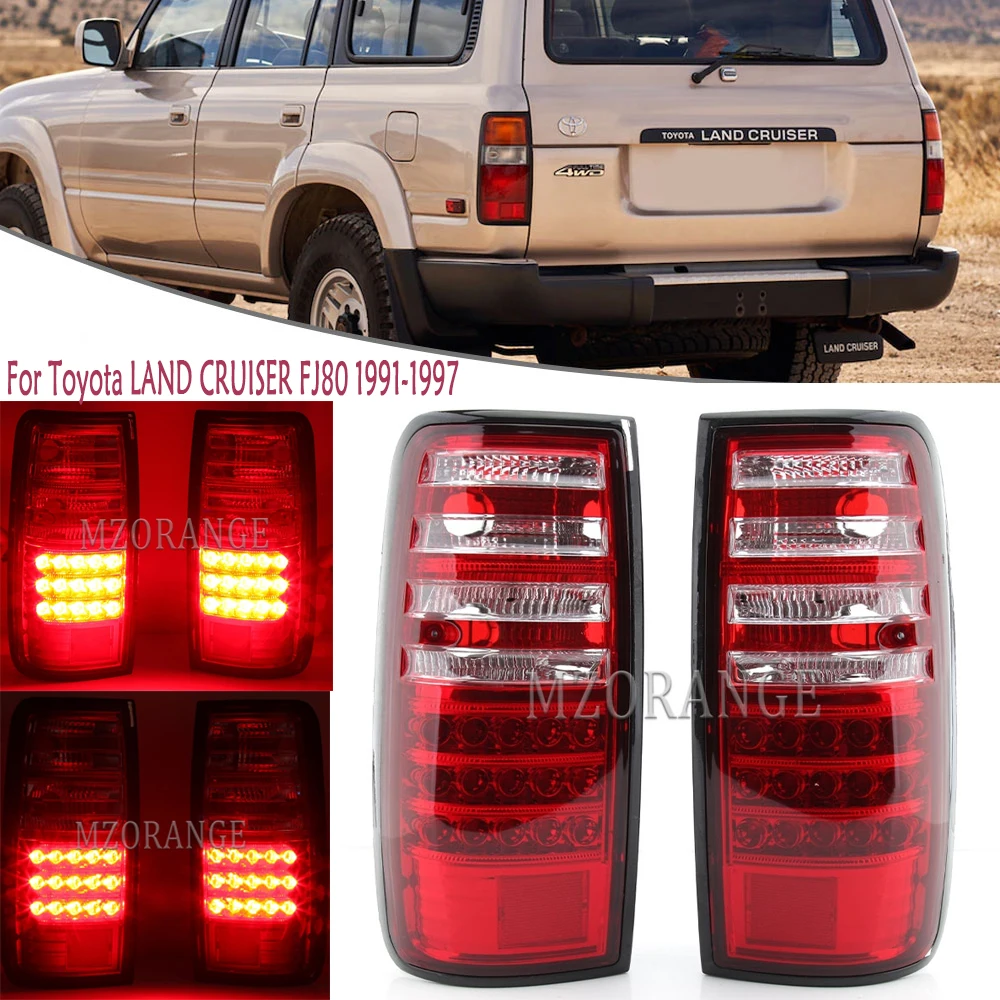 Светодиодный задний фонарь для Toyota Land Cruiser FJ80 1991 1992 1993 1994 1995 1996 |