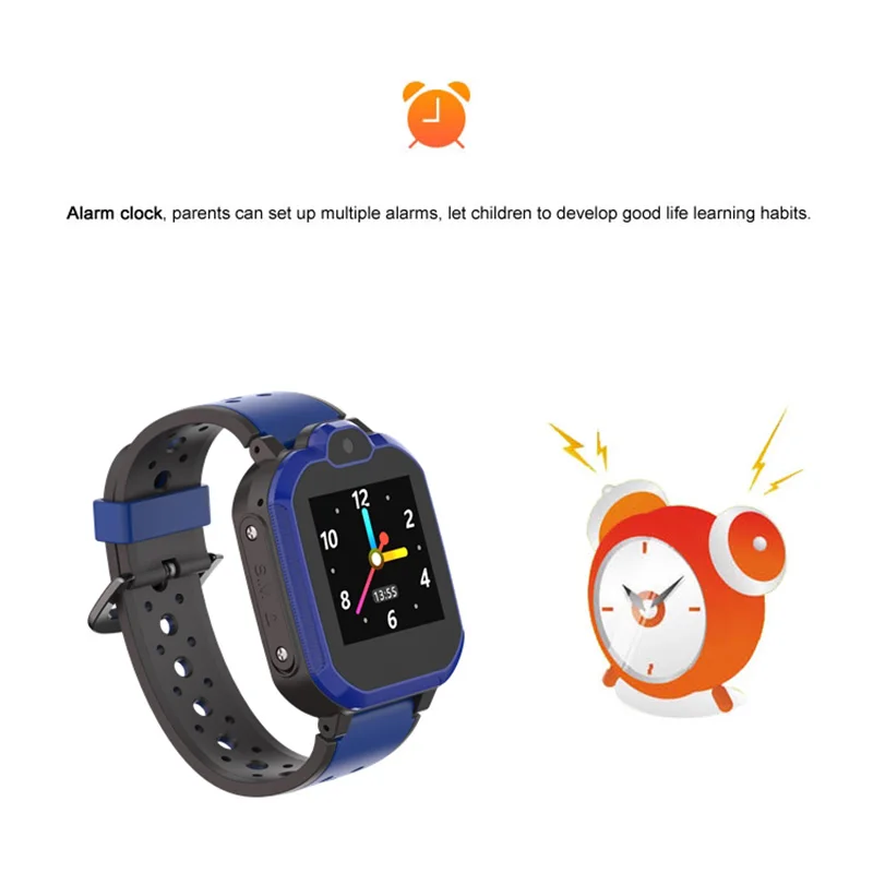 Kids 4G Smart Watch GPS Locator Dual-Core Alarm Bluetooth WiFi for Children Gift HSJ-19