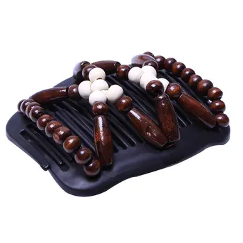

Bz933 Personalized Wooden Beads Imitation Wood Double Row Insert Comb