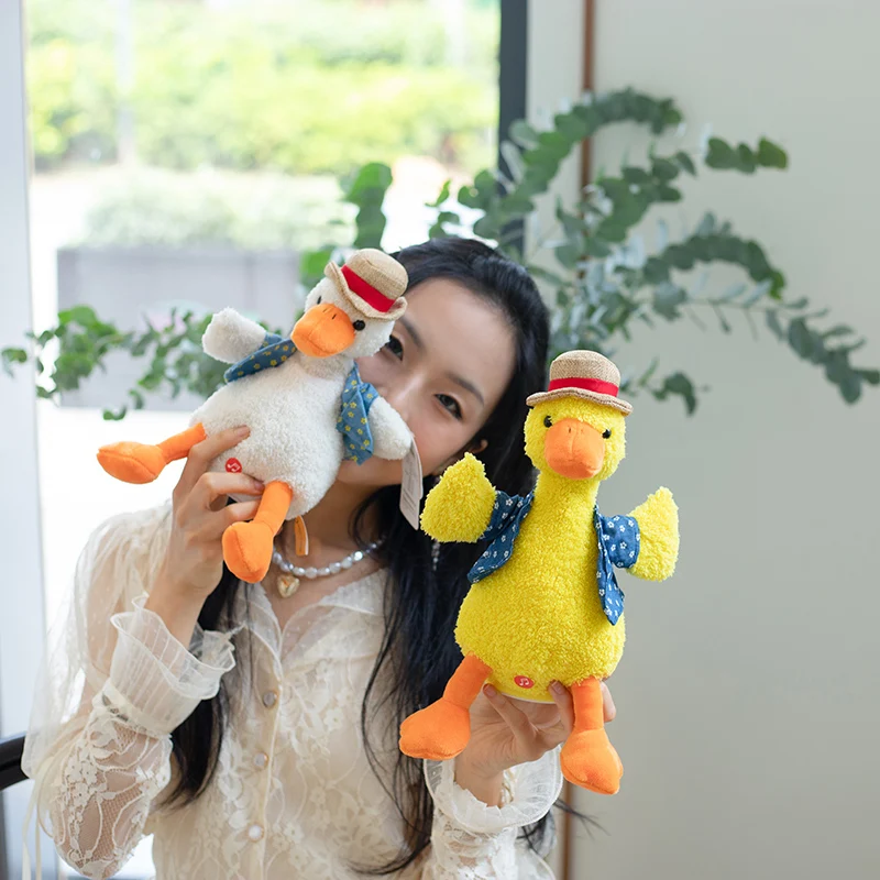 The Cute Stuffed Duck Toy That Can Learn To Talk And Sing Can Record, Sing And Dance, Connect To Bluetooth As A Gift For