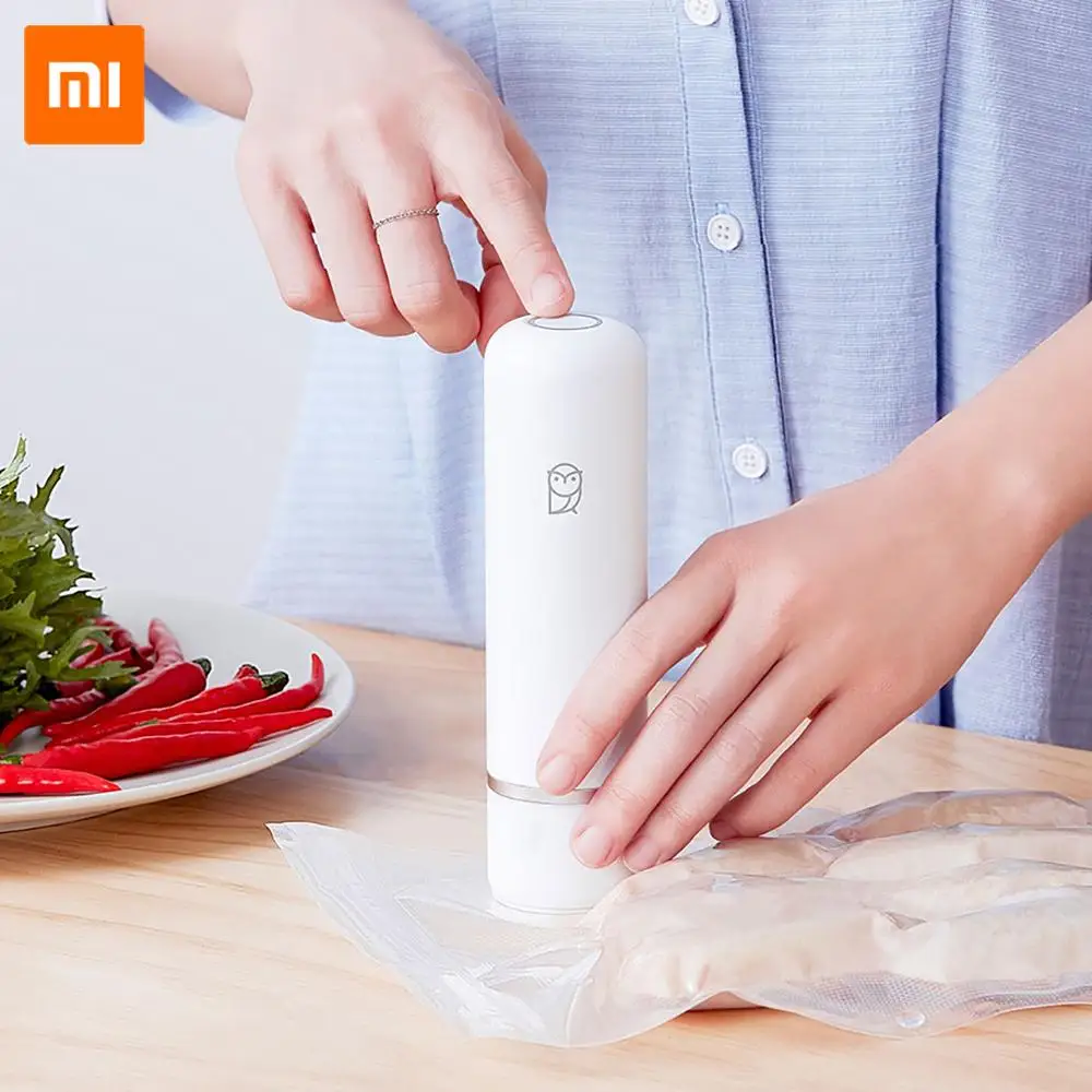Xiaomi Electric Vacuum Air Pump Household Intelligent Air Compressor Foods Fresh keeping Food Sealer Machine Kitchen Supplies
