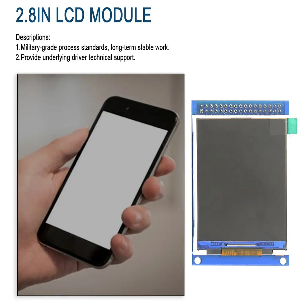 2,8 дюймовый TFT lcd параллельный порт lcd разрешение 320*240 2,8 дюймов ЖК-дисплей модуль ЖК-дисплей плата с сенсорным 3,3 В/5 В Драйвер IC ILI9341