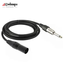 1 м-5 м 6,5 мм моно-разъем штекер XLR Мужской/Женский микрофонный микшер преобразователь усилителя аудио кабель 3-конт. XLR соединительный кабель