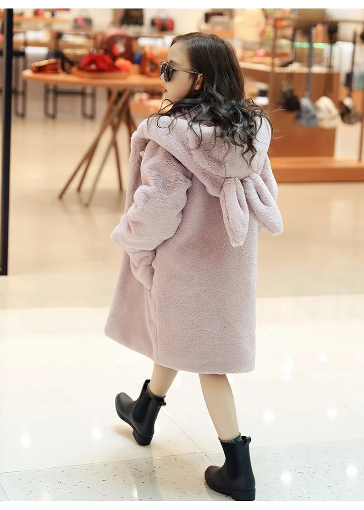 Пальто для девочек; модные зимние плотные детские пальто с капюшоном и искусственным мехом для девочек; теплая одежда для маленьких девочек; winterjas meisje