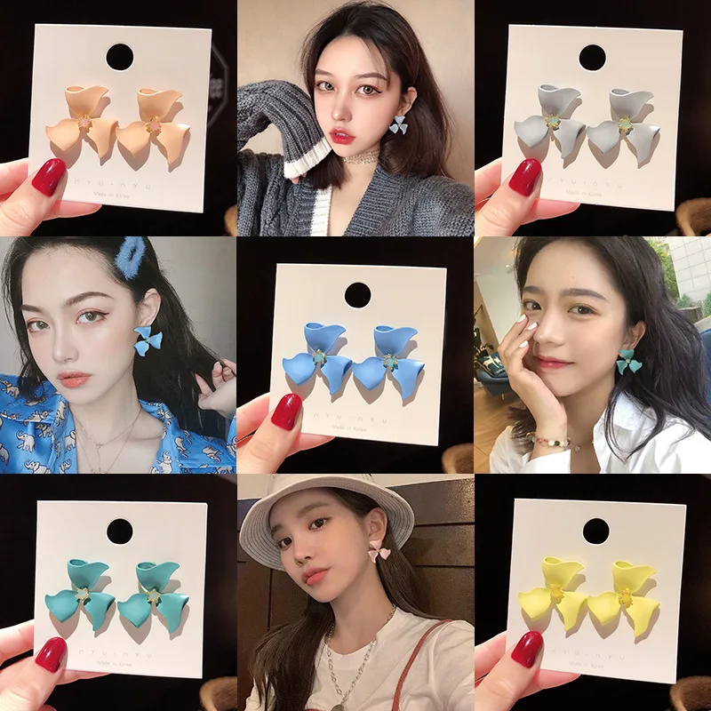 Aretes de mujer модерас 2018 дизайн Конфеты цветная мельница Кольцо Серьги подарок