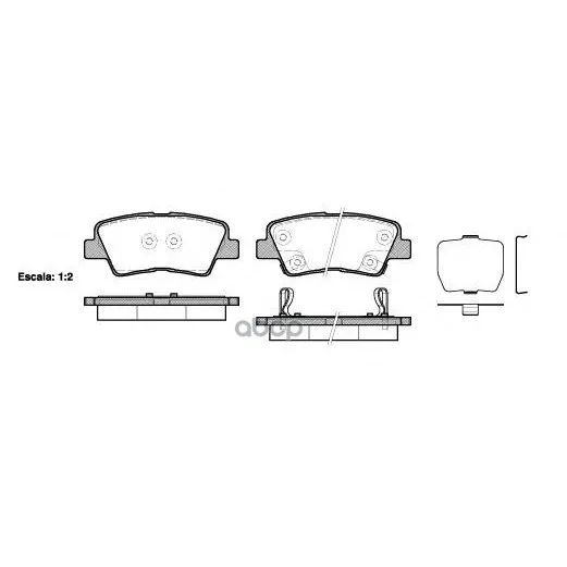 1362 02_[583223fa01]!Колодки Дисковые З Kia Soul 1.6i/Crdi 09, Hyundai Sonata V 2.0ti/Crdi 05 Remsa 136202 Remsa арт. 136202