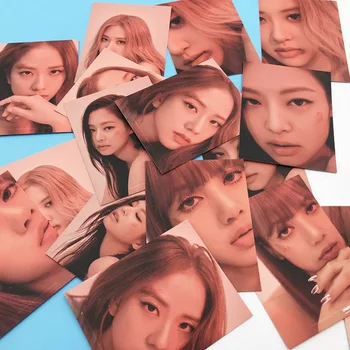 

16Pcs/Set KPOP BLACKPINK Girls New Album Photo Card PVC Cards Self Made LOMO Card Photocard