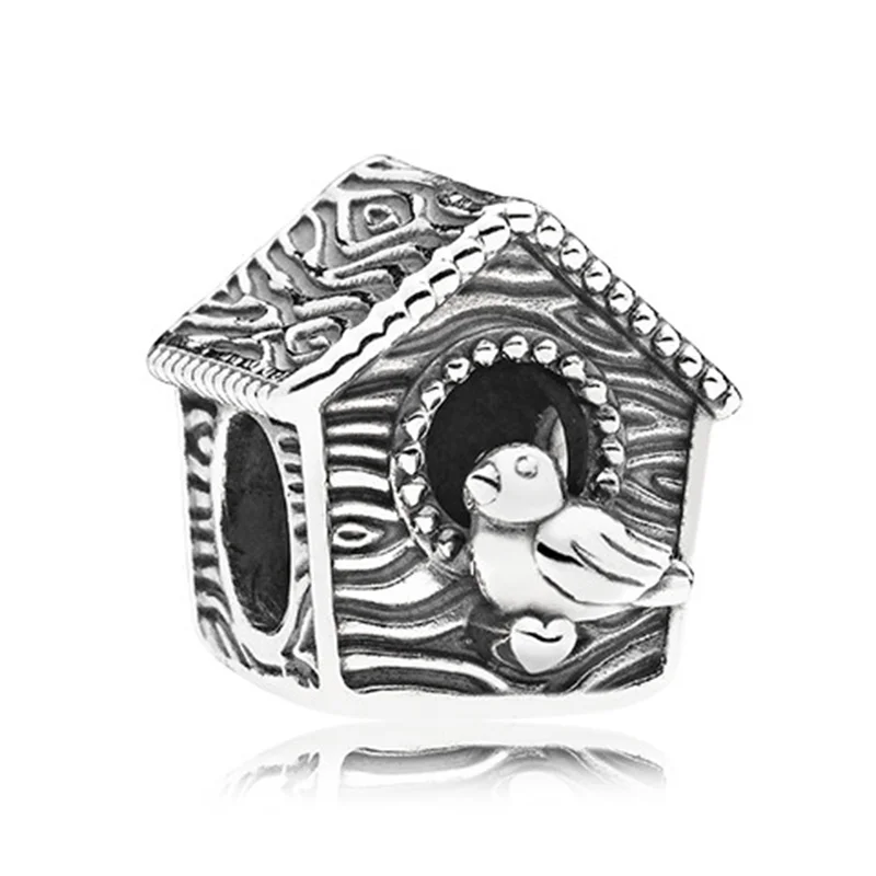 Fit Original Pandora Charms Silver Bracelet Trinket Jewelry Women Gifts New Simple Style Rainbow Mickey MOM Bear Robot DIY Bead