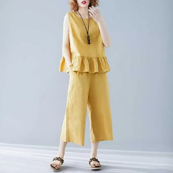 Новые летние корейские женские комплекты из двух предметов 2019 повседневные без